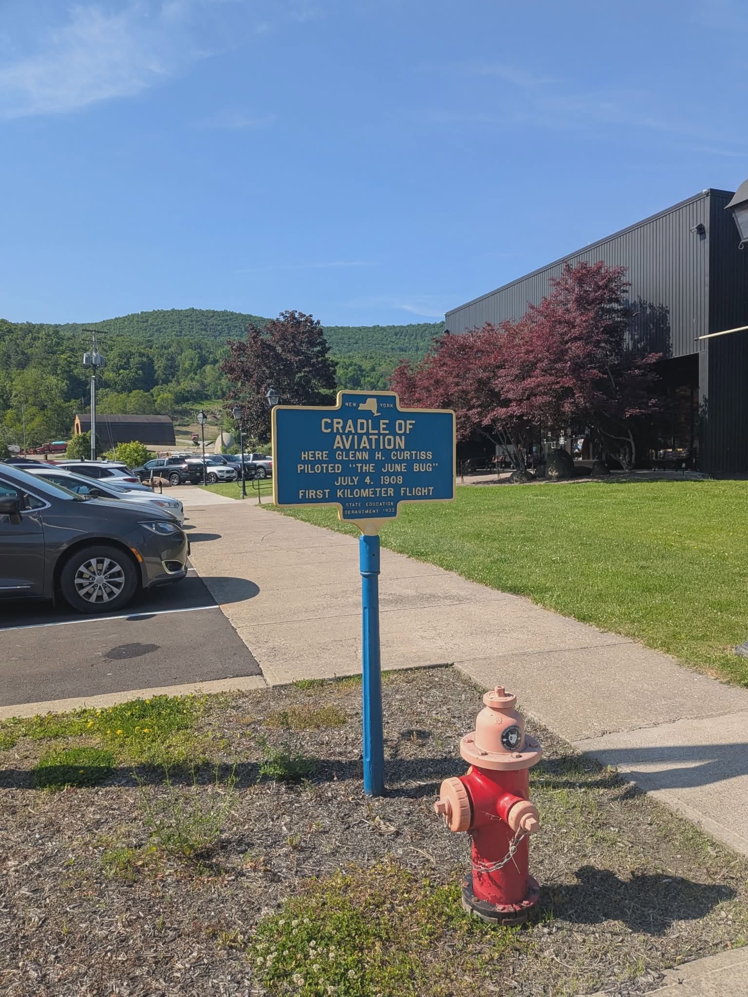 Glenn Curtis Museum June Bug Sign — Hammondsport, NY